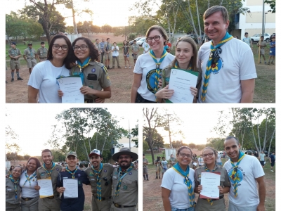 G.E. Uniselva entrega cordões à Escoteiras e Sêniors