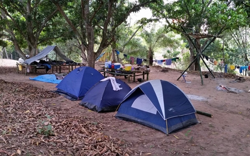 Acampamento da Tropa Sênior vira matéria na TV Centro América